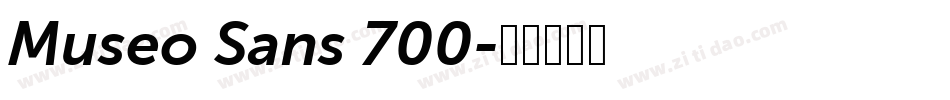 Museo Sans 700字体转换